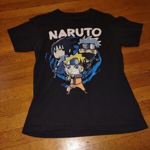 Naruto Black Graphic Tee Size Small